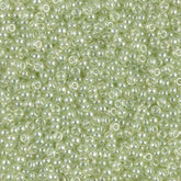 11/0 Miyuki Seed Beads Pale Moss Green Luster #0371